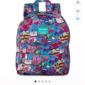 Loungefly Disney Kids Backpack - Purple, Pink, Blue